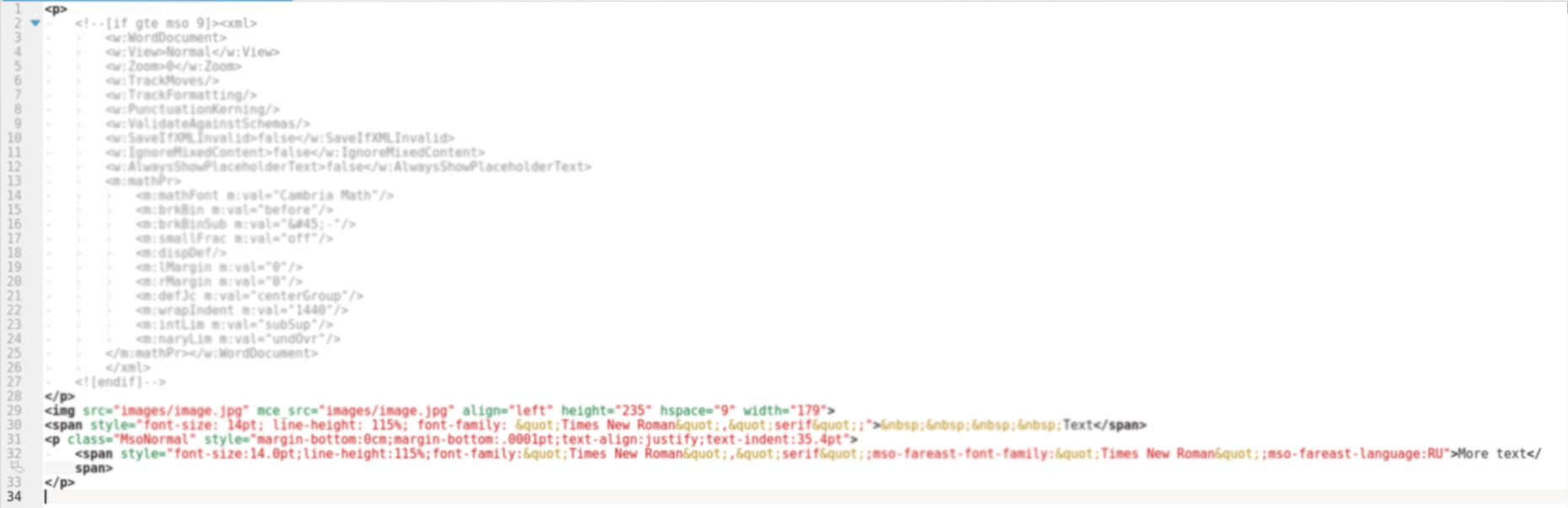 html sample